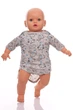 Боди с коротким рукавом для мальчика кулир Babykroha серый Сова 86 см (50056) - изображение 3