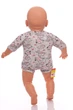 Боди с коротким рукавом для девочки кулир Babykroha серый Совушки 74 см (50055) - изображение 4