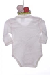 Боди с длинным рукавом для девочки с короной белый хлопок BabyKroha 62 см (37472) - изображение 4