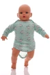 Боди с длинным рукавом кулир Babykroha с Мишкой мятный 68 см (50009) - изображение 3