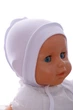 Чепчик на завязках интерлок Babykroha белый 3м+ (50140) - изображение 1