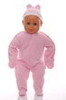 Человечек с шапкой интерлок Babykroha ля-ля розовый 50 см (45111) - изображение 1