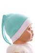Шапка с узелком интерлок Babykroha морская волна 0м+ (50143) - изображение 1