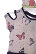Платье летнее с коротким рукавом интерлок Butterly Love бежевое 98 см (42645) - изображение 2