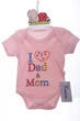 Боді з коротким рукавом для дівчинки на кнопках інтерлок Findik I love mam dad 80 см (42974) - зображення 1