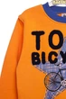 Костюм с длинным рукавом для мальчика на флисе Bicycle оранжевый 122 см (29136) - изображение 2