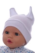 Шапка з вушками кулір Babykroha білий 6м+ (41958) - зображення 1