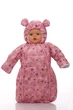 Конверт на флисе для девочки Babykroha с принтом Мишек baby розовый 68 см (44952) - изображение 1