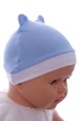 Шапка с ушками для мальчика интерлок Babykroha Мишка голубой 0м+ (41663) - изображение 2