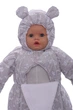 Конверт на флисе Babykroha с Мишками бежево серый 68 см (44911) - изображение 3