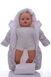 Конверт на флисе Babykroha с Мишками бежево серый 68 см (44911) - изображение 4