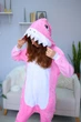 Женская кигуруми взрослая и подростковая Kigurumi Акула Мегалодон Розовый S 145-155 см (1122) - изображение 3