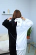 Женская кигуруми взрослая и подростковая на молнии Kigurumi Аниме Данганронпа Робот-Медведь Монокума Кума Моно Черно-белый M 155-165 см (1115) - изображение 2