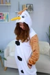 Жіноча кігурумі доросла та підліткова Kigurumi Крижане Серце Сніговик Олаф Білий L 165-175 см (1126) - зображення 2