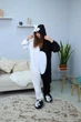 Женская кигуруми взрослая и подростковая на молнии Kigurumi Аниме Данганронпа Робот-Медведь Монокума Кума Моно Черно-белый M 155-165 см (1115) - изображение 3