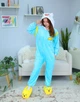 Жіноча кігурумі доросла та підліткова Kigurumi Adventure Time Час Пригод Фін Блакитний XL 175-185 см (1113) - зображення 1