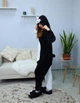Женская кигуруми взрослая и подростковая на молнии Kigurumi Аниме Данганронпа Робот-Медведь Монокума Кума Моно Черно-белый M 155-165 см (1115) - изображение 4