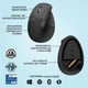 Миша бездротова Logitech Lift Vertical Ergonomic Graphite (910-006474) Сірий - изображение 4