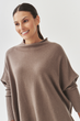 Sweter z golfem damski Tatuum Pomkolo T2420.103 S/M Cappuccino (5900142366734) - obraz 3