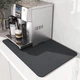 Килимок для сушіння посуду KitchenRug для кухні антиковзаючий вологопоглинаючий гумовий 30х40 см, сірий - зображення 8