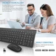 Комплект беспроводной клавиатуры и мышкиTedGem 2.4G Black (UKR) g1 - изображение 1