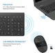 Комплект беспроводной клавиатуры и мышкиTedGem 2.4G Black (UKR) g1 - изображение 4