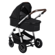 Універсальна коляска 3 в 1 Lionelo AMBER BLACK SILVER - зображення 2