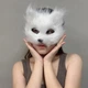 Меховая пушистая маска кошки/лисы - изображение 3