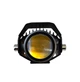 Светодиодная двухцветная фара Moto LED Mini для мотоцикла, мопеда, скутера. Белый Жёлтый (05277) - изображение 5