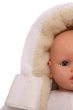 Комбинезон на меху Babykroha без логотипа молочный 74 см (51186) - изображение 4