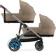 Універсальна коляска для двійні 2 в 1 Cybex e-Gazelle S TPE Almond Beige - зображення 6