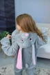 Піжама кігурумі Kigurumi для дівчинки Зайчик Кролик Сірий на зріст 100 - 110 см (202941) - зображення 2