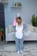 Піжама кігурумі Kigurumi для дівчинки Зайчик Кролик Сірий на зріст 100 - 110 см (202941) - зображення 3