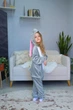 Піжама кігурумі Kigurumi для дівчинки Зайчик Кролик Сірий на зріст 100 - 110 см (202941) - зображення 6