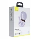 Bluetooth навушники Baseus Encok True Wireless Earphones WM01 Plus (NGWM010001) з кейсом, цифровим дисплеєм та Bluetooth 5.0 у фіолетовому кольорі - зображення 7
