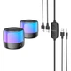 Чорні портативні Bluetooth колонки Borofone BP12 поєднують комбіноване підключення, RGB підсвічування і підтримку Bluetooth версії 5.2. - зображення 5