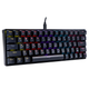 Чёрная проводная механическая игровая клавиатура TWolf T60 Blue Switch. - изображение 4