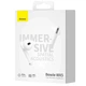 Бездротові білі навушники Baseus Bowie WX5 True Wireless Earphones (A00051000213-00), укомплектовані кейсом, вкладишами, TWS гарнітурою, що підтримують BT5.3. - зображення 4