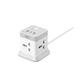 Подовжувач мережі XO WL20 з потужністю 20W, 4 розетками, USB-A і USB-C PD/QC, довжиною шнура 2 метри, в білому кольорі. - зображення 1