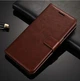 Чохол книжка для iPhone X та iPhone XS магніт хлястик прошита Vintage brown - изображение 1