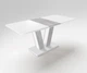 Стол обеденный раскладной Fusion furniture Торин Белый/Бетонный камень - изображение 1