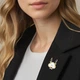 Брошь магнитная BROCHE бижутерия Животные Олень золотистая BRMG114441 - изображение 4