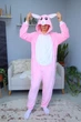 Чоловічі кігурумі доросла та підліткова Kigurumi Кролик Зайчик Рожевий M 155 - 165 см (1053/2) - зображення 1