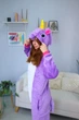 Піжама кігурумі для дівчинки Kigurumi Єдиноріг Фіолетовий на зріст 165-175 см (1011/2) - зображення 3
