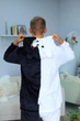 Чоловічі кігурумі доросла та підліткова Kigurumi Аніме Данганронпа Робот-Ведмідь Монокума Кума Моно Чорно-білий M 155-165 см (1115/2) - зображення 6