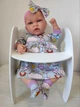 Лялька пупс реборн з м'яким тілом Ane Baby Marina&Pau у сукні, 45 см - зображення 1