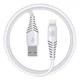 Кабель MAKE Lightning 2.4A 1м PVC White - изображение 1