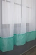 Гардина арка на кухню VR-Textil № 110к белый с бирюзовым 280х170 см (52-0740) - изображение 5