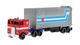 Машинка Базовая Hot Wheels Optimus Prime T7 Transformers и Транспортер Track Fleet 1:64 HXH02/JFF66 Red - изображение 2