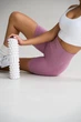 Спортивные женские удлиненные шорты Hot с двойным пуш-ап эффектом и хорошей утяжкой для фитнеса, танцев, йоги M Светло-розовые (MS12000HM) - изображение 6